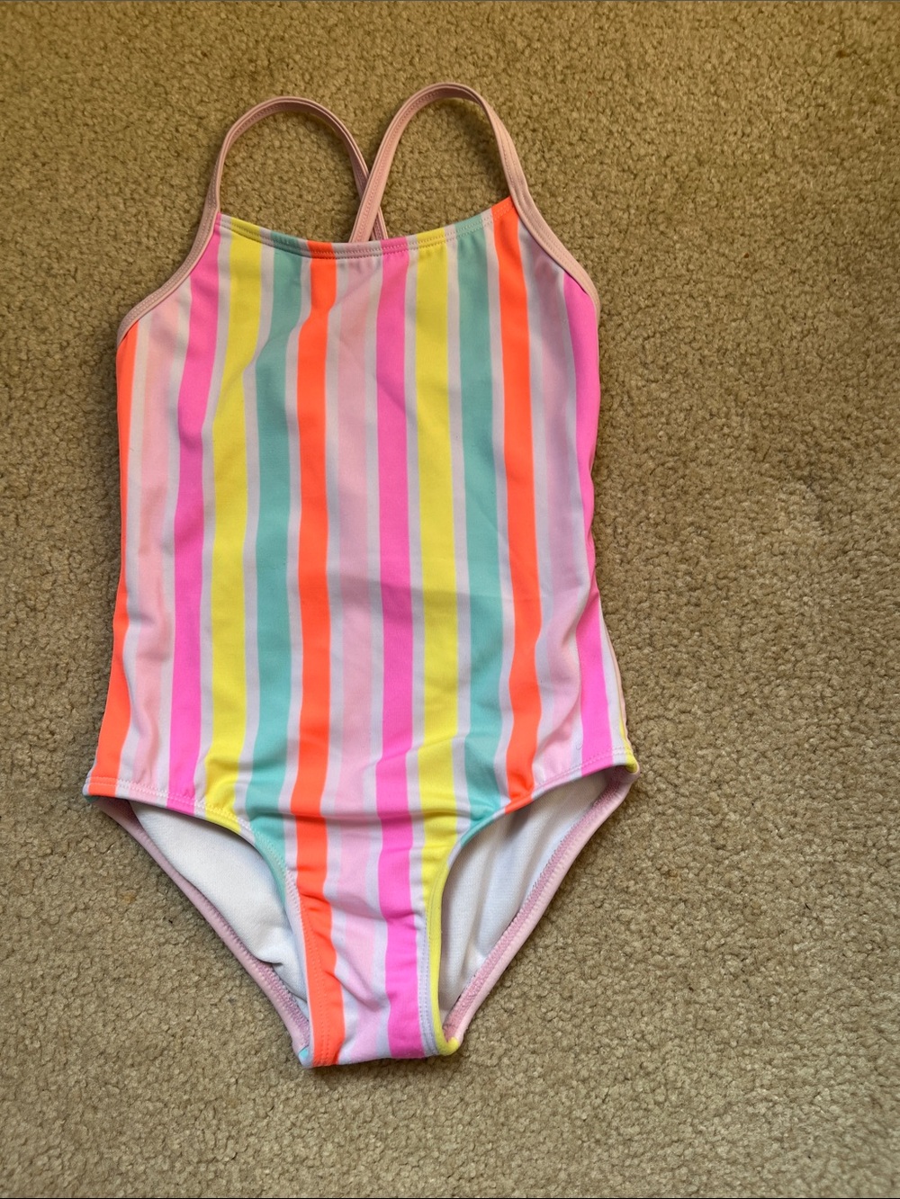 Cat & Jack Pink Girls One-Piece Swimsuit